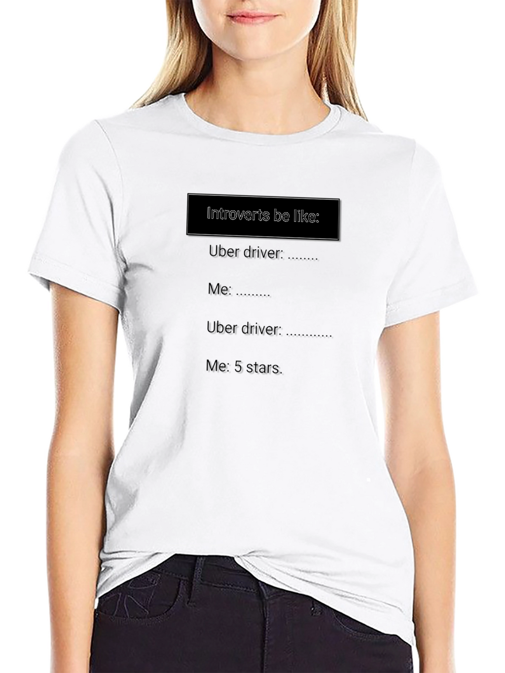 Introvert Uber Driver T-Shirt - Funny Meme Tee