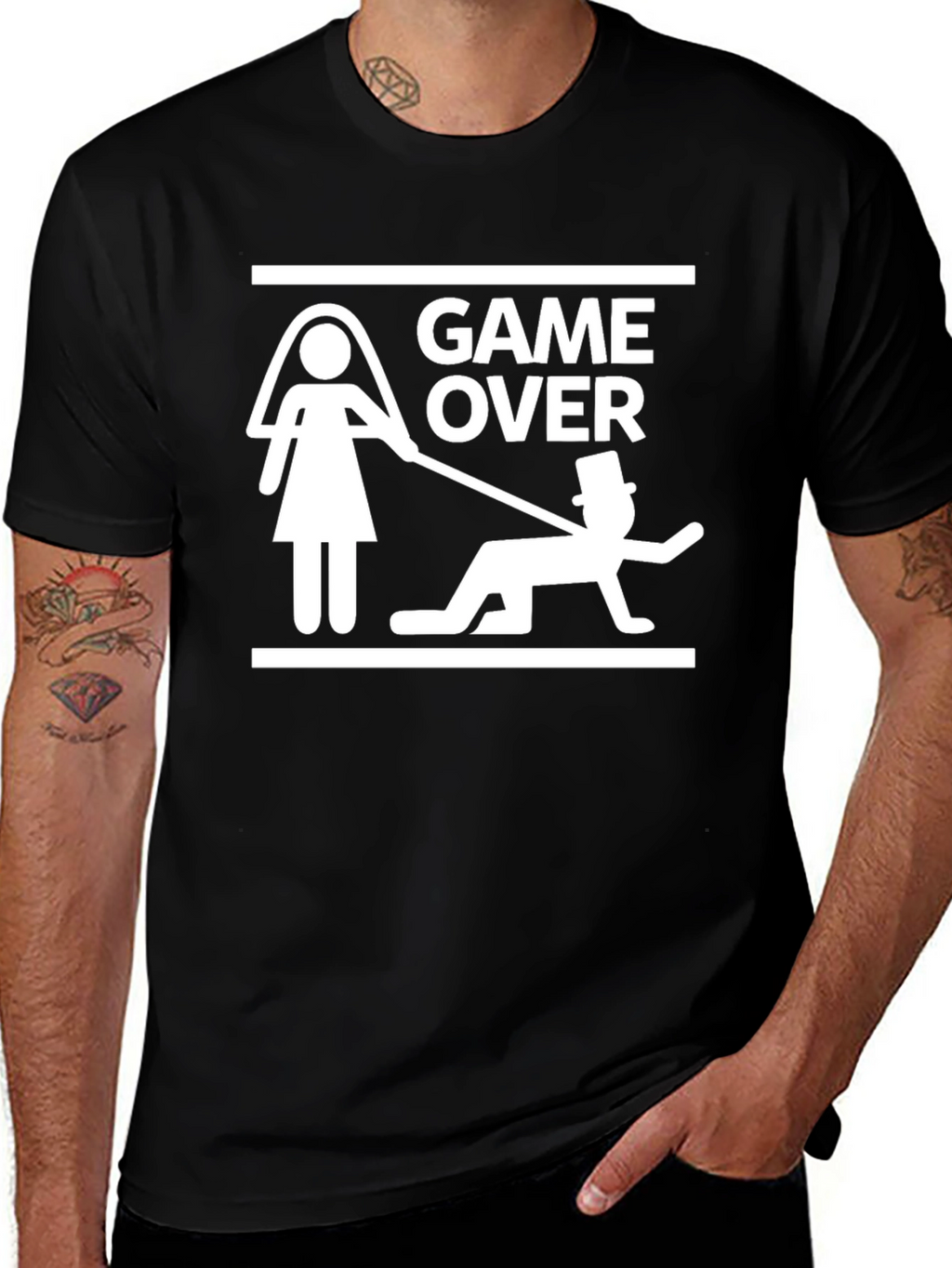 Game Over Groom Graphic T-Shirt