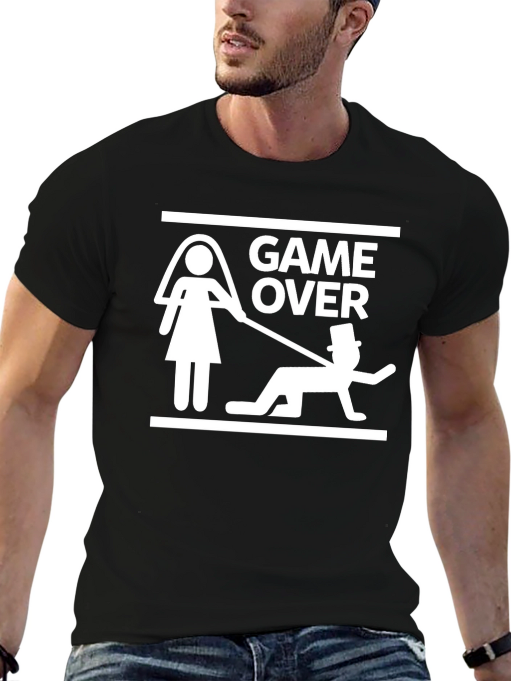 Game Over Groom Graphic T-Shirt