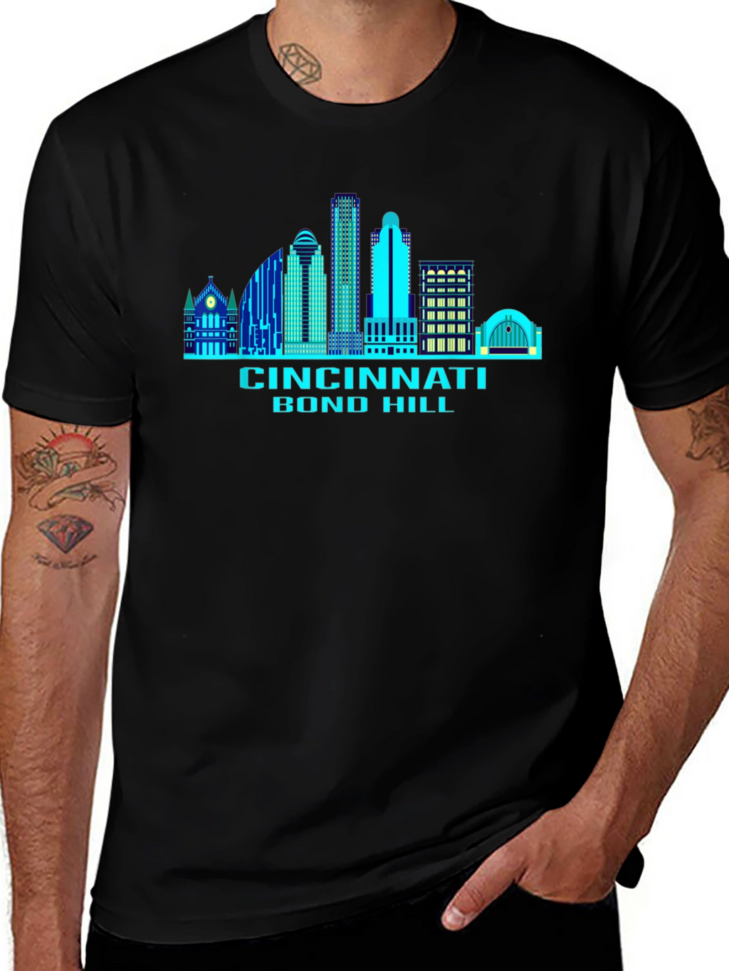 Cincinnati Skyline T-Shirt - Bond Hill