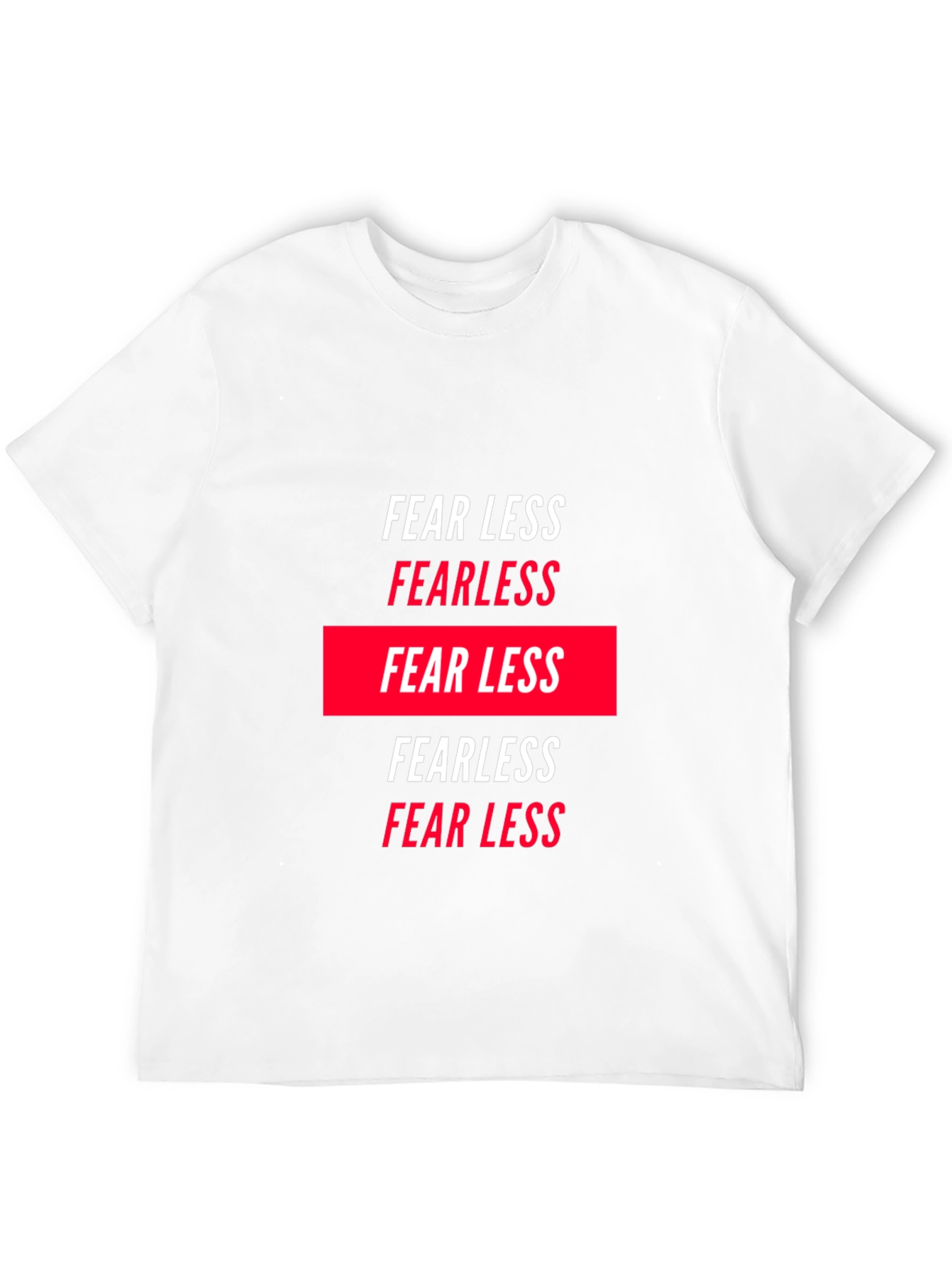 Fearless Graphic Tee - Black Crew Neck T-Shirt