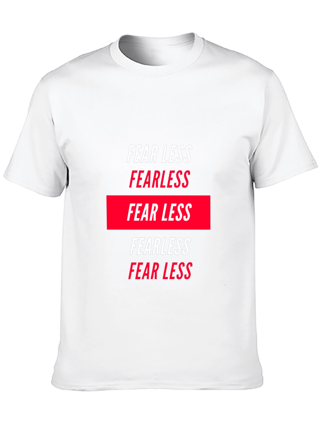 Fearless Graphic Tee - Black Crew Neck T-Shirt