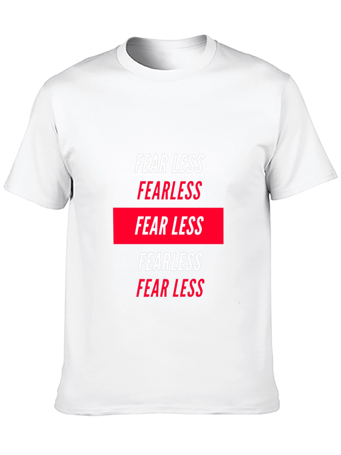 Fearless Graphic Tee - Black Crew Neck T-Shirt