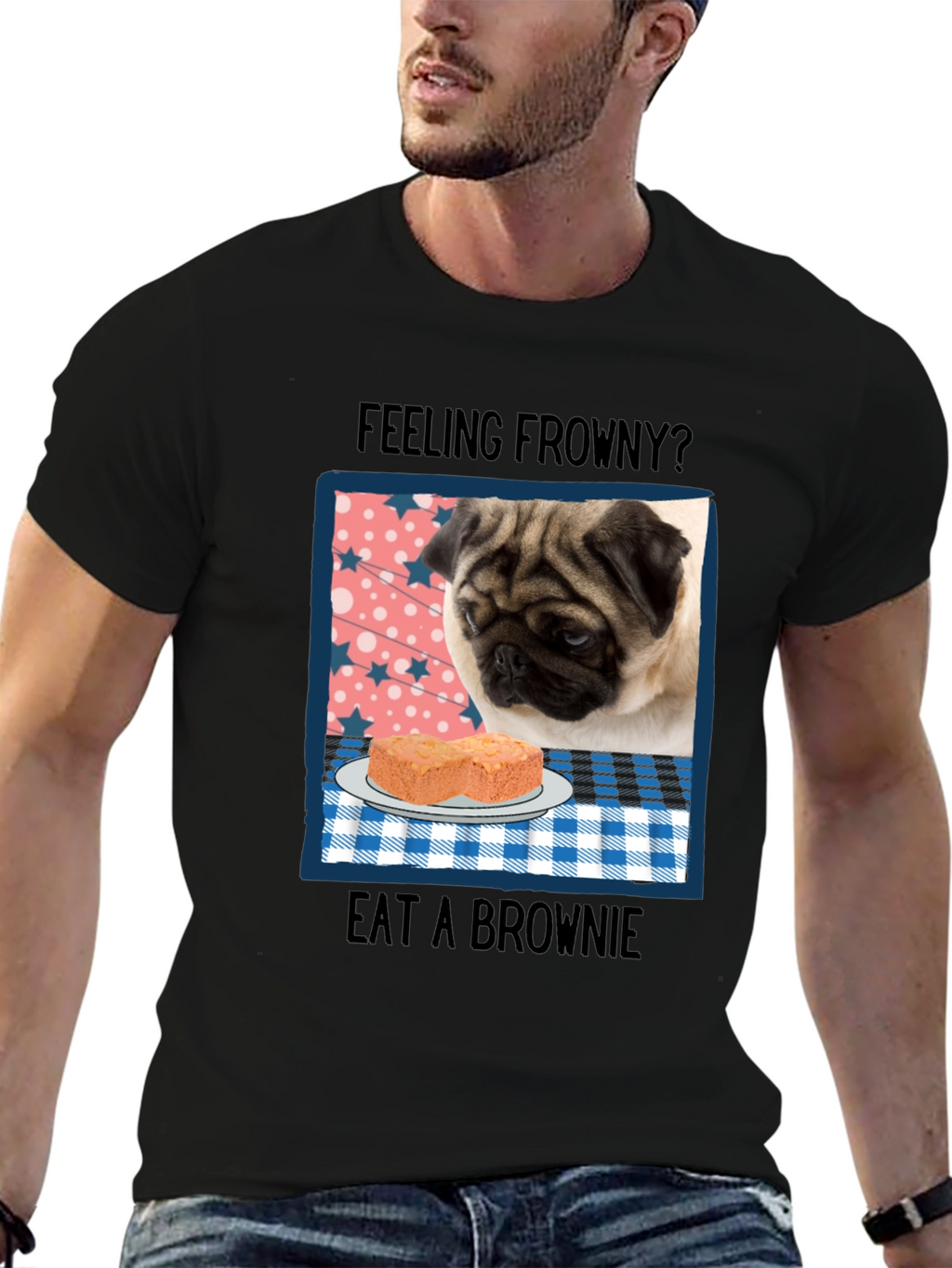 Feeling Frowny Pug T-Shirt
