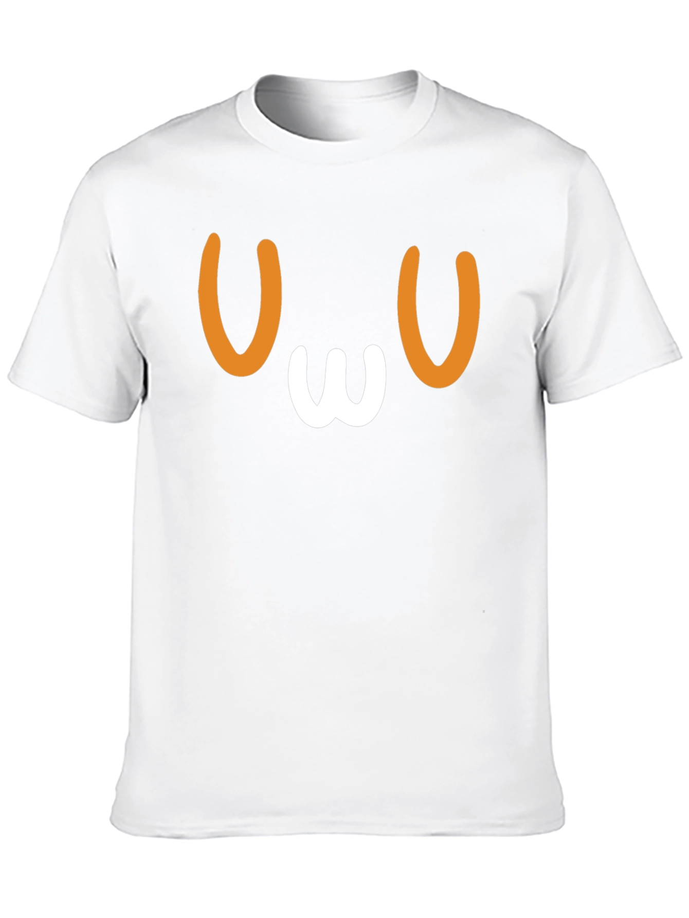 OwO Face Graphic Tee - Black Cotton Comfort
