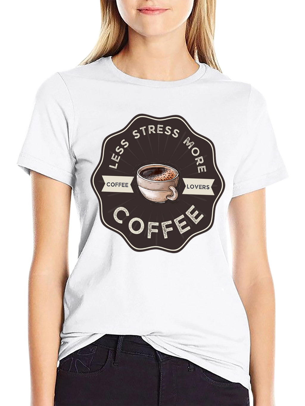 Less Stress More Coffee T-Shirt