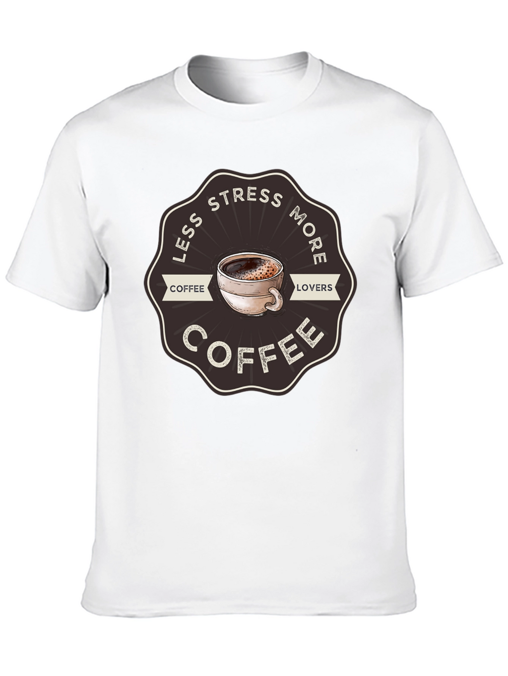 Less Stress More Coffee T-Shirt