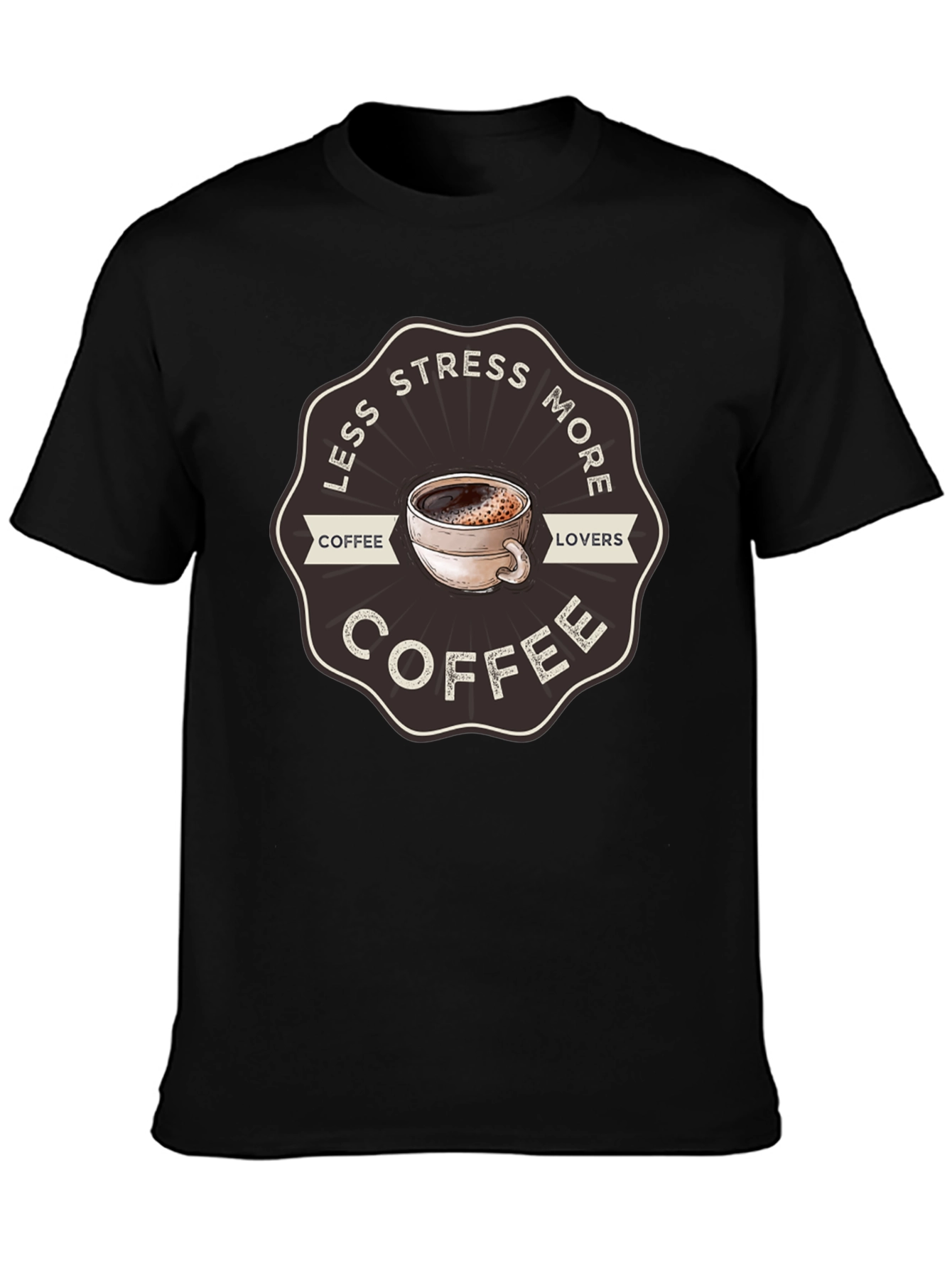 Less Stress More Coffee T-Shirt