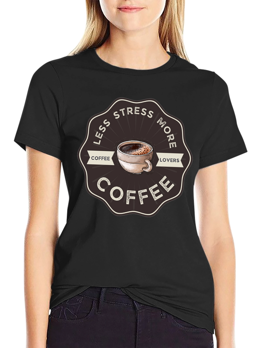 Less Stress More Coffee T-Shirt