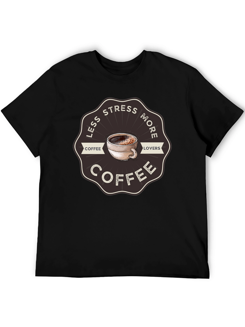 Less Stress More Coffee T-Shirt