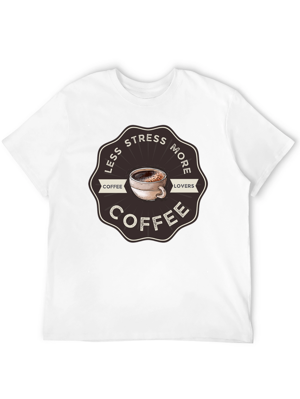 Less Stress More Coffee T-Shirt