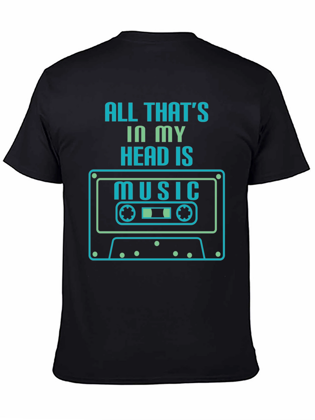 Music Head T-Shirt - Retro Cassette Design