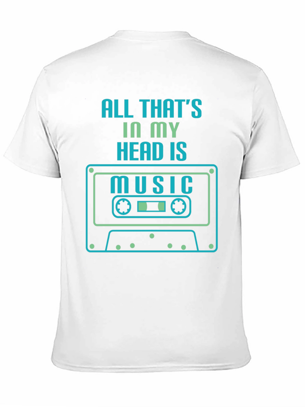 Music Head T-Shirt - Retro Cassette Design
