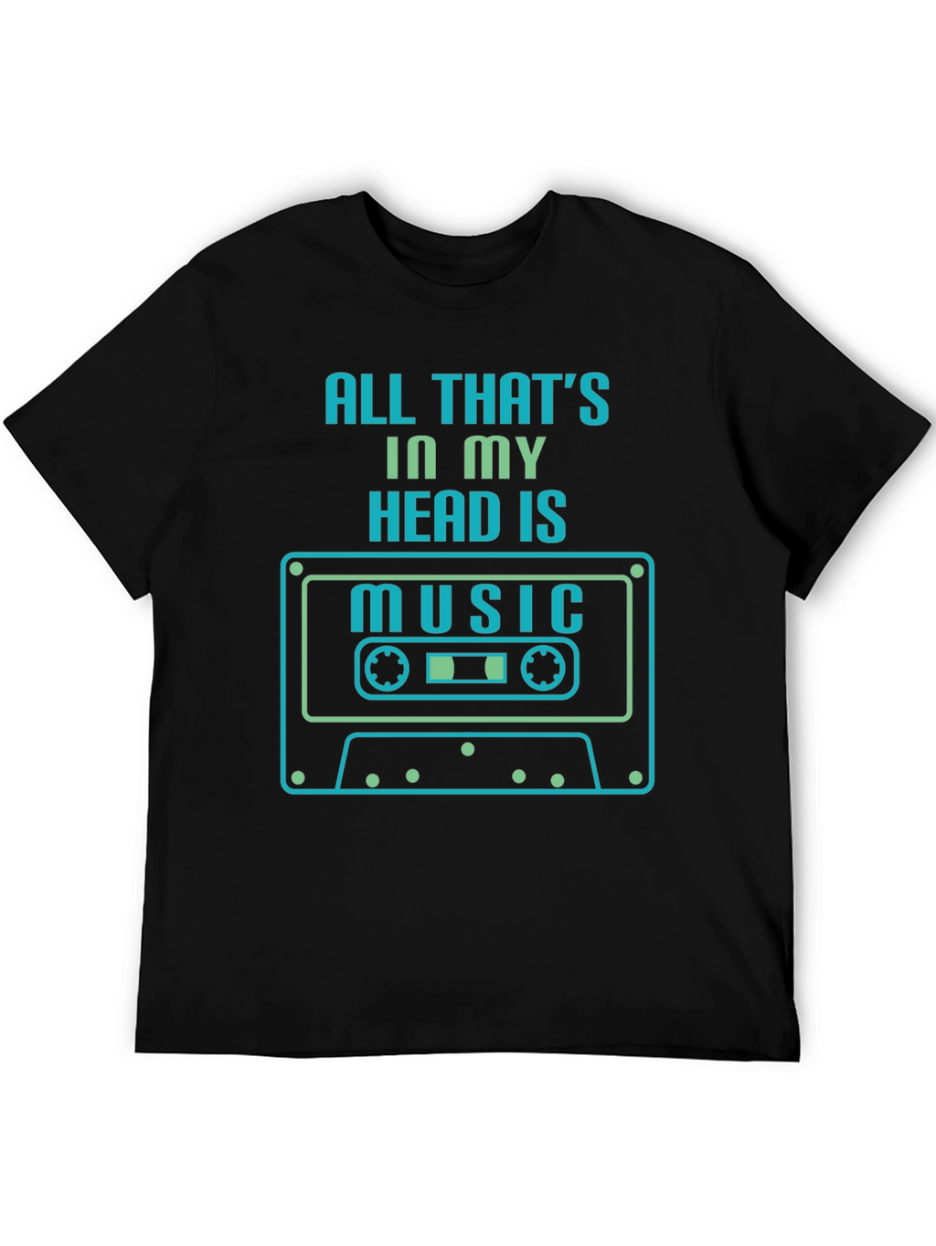 Music Head T-Shirt - Retro Cassette Design