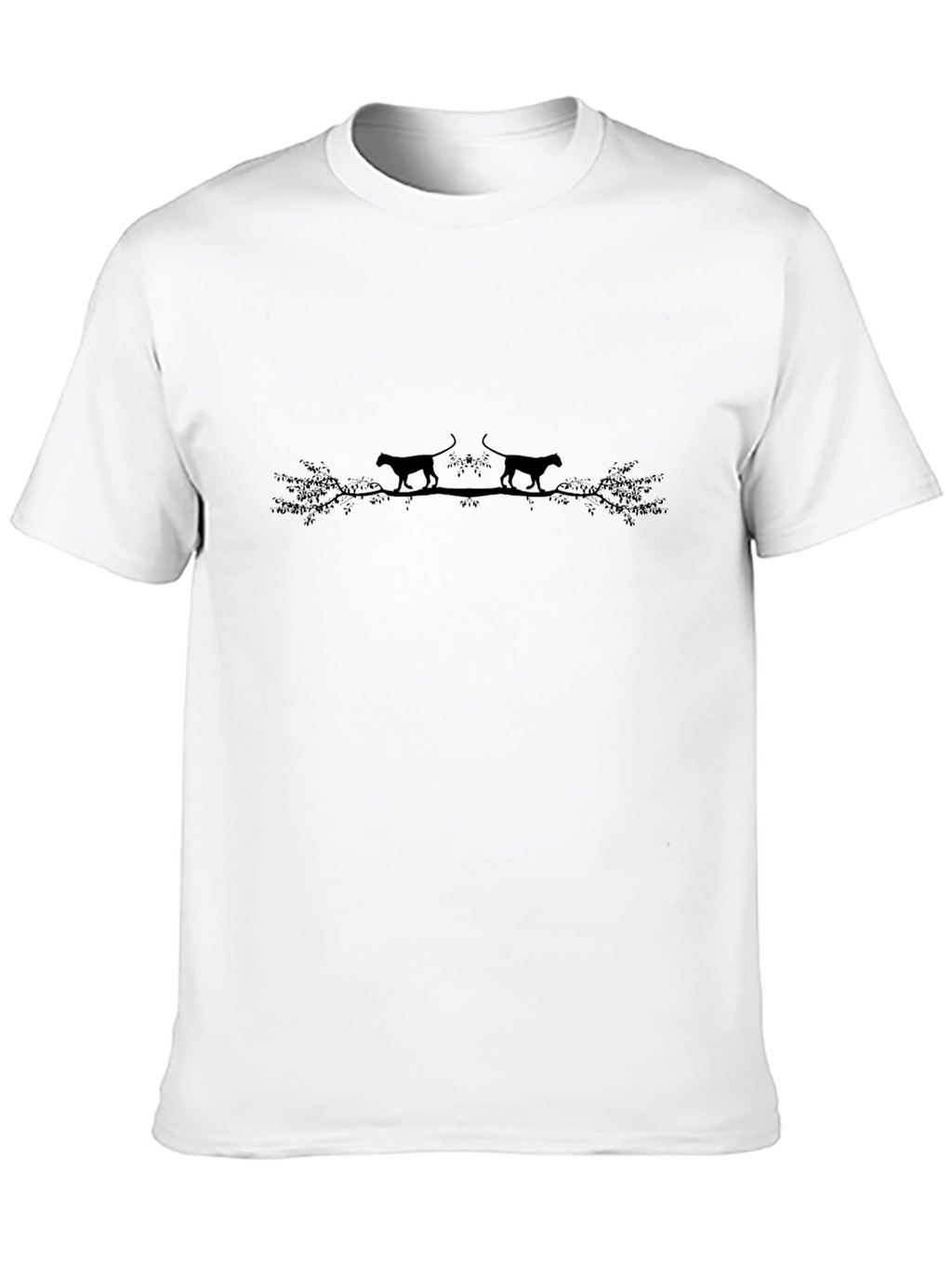 Black Panther Silhouette Tee - Nature Inspired Graphic T-Shirt