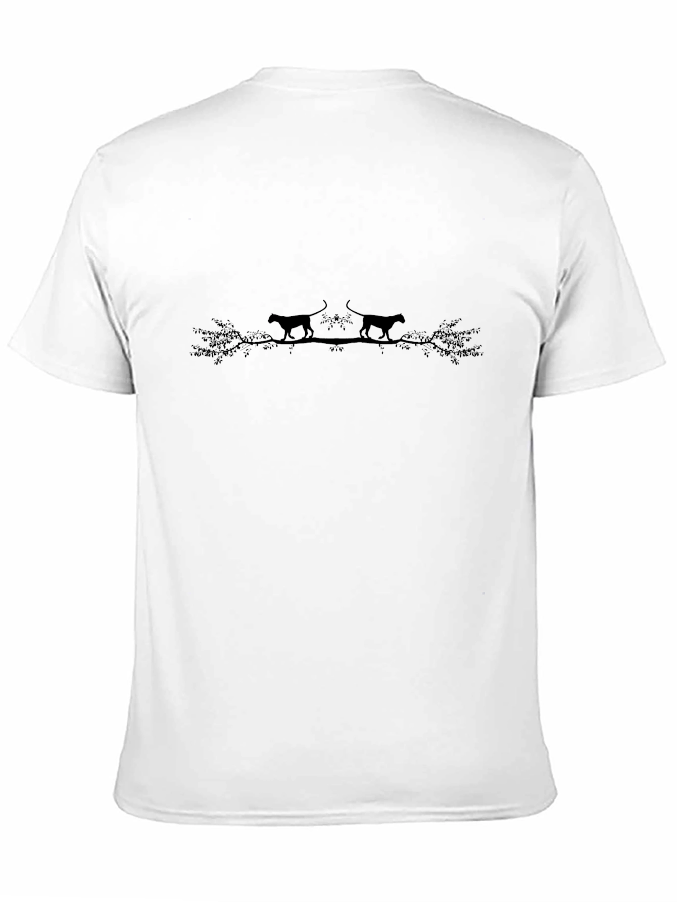 Black Panther Silhouette Tee - Nature Inspired Graphic T-Shirt