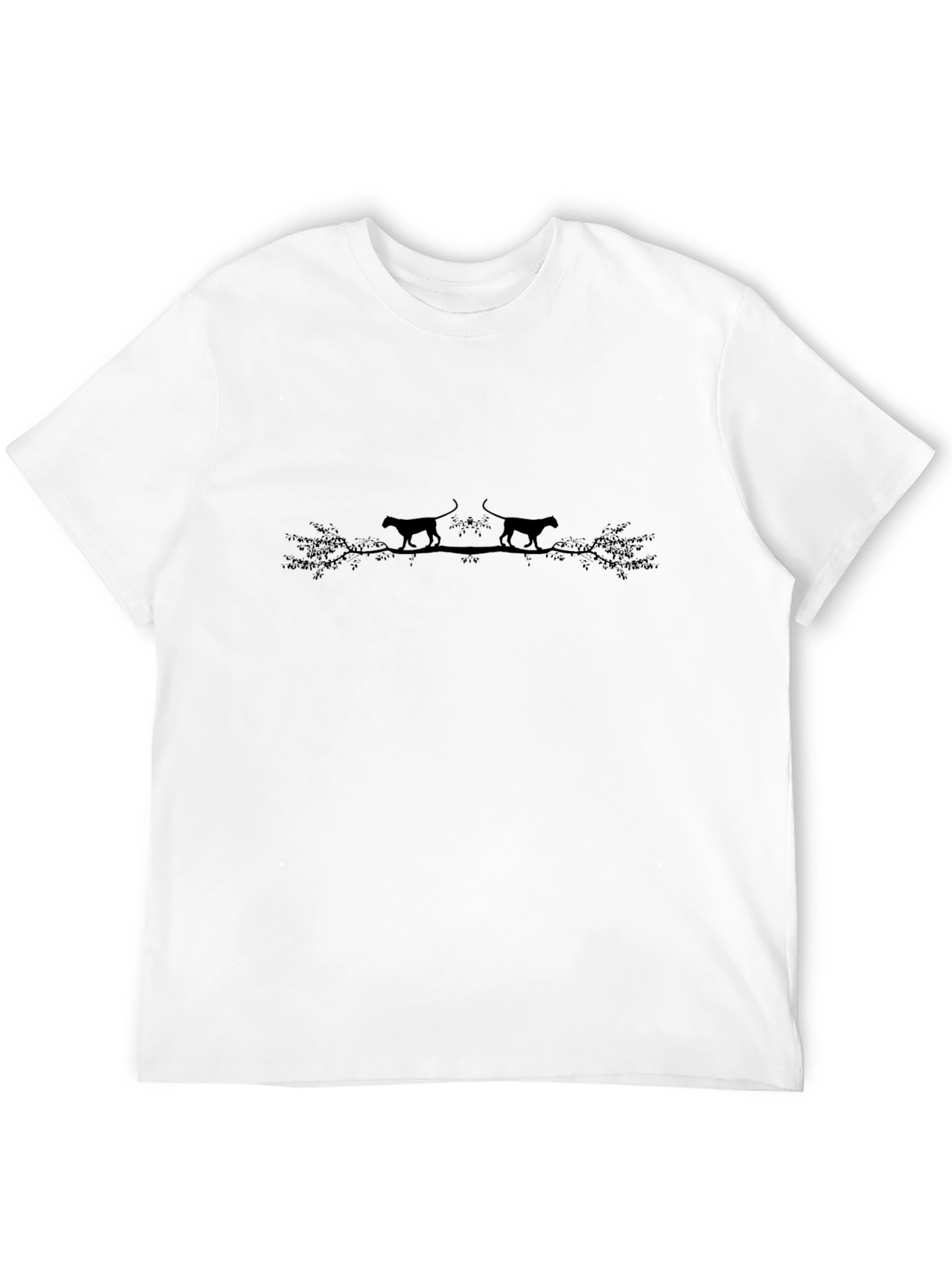 Black Panther Silhouette Tee - Nature Inspired Graphic T-Shirt