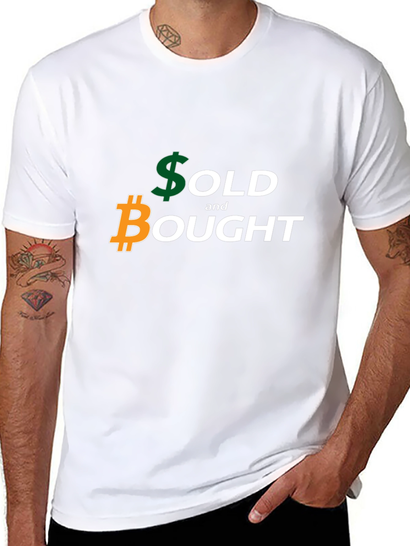 Sold and Bought Bitcoin Graphic Tee