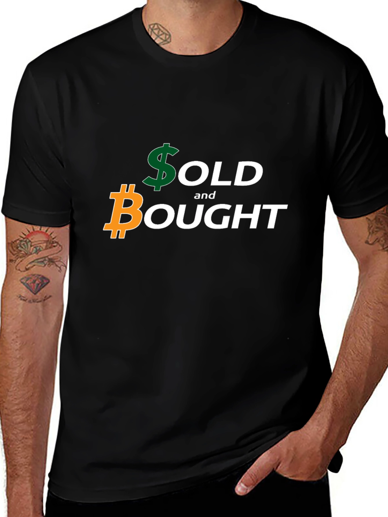 Sold and Bought Bitcoin Graphic Tee