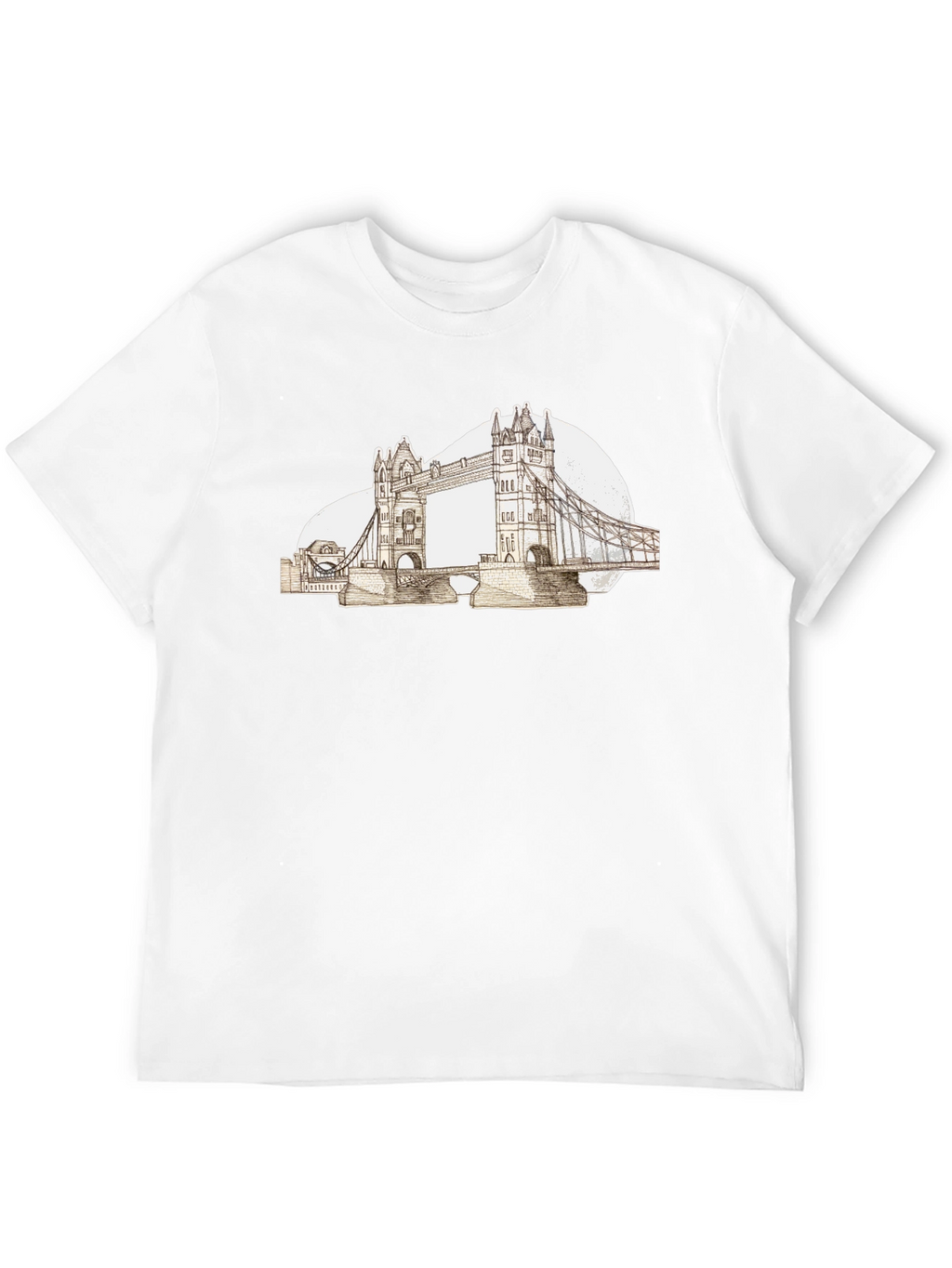 London Bridge Graphic Tee - Black Cotton T-Shirt