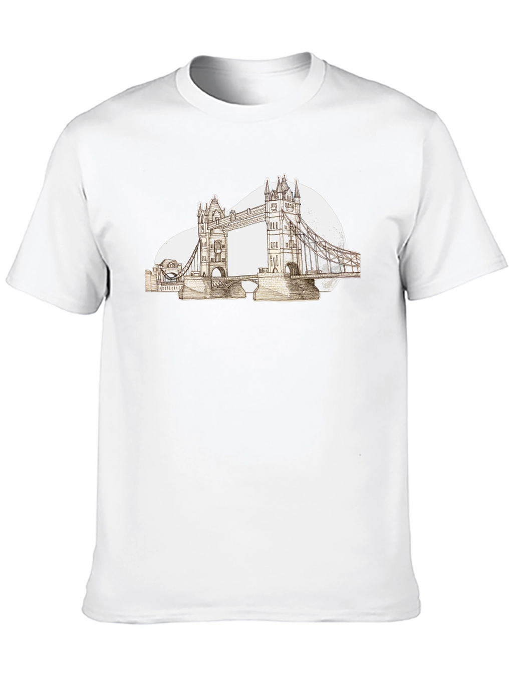 London Bridge Graphic Tee - Black Cotton T-Shirt