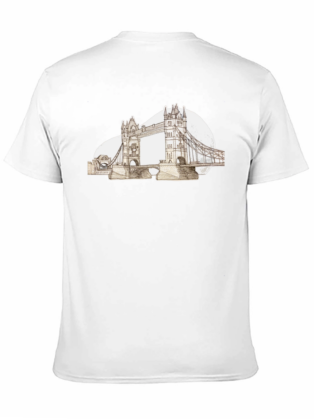 London Bridge Graphic Tee - Black Cotton T-Shirt