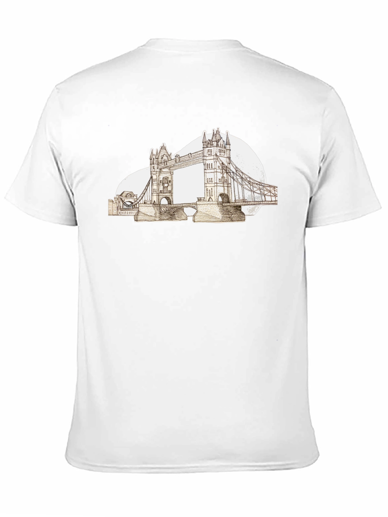 London Bridge Graphic Tee - Black Cotton T-Shirt