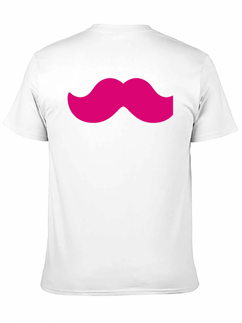 Pink Mustache Black Tee