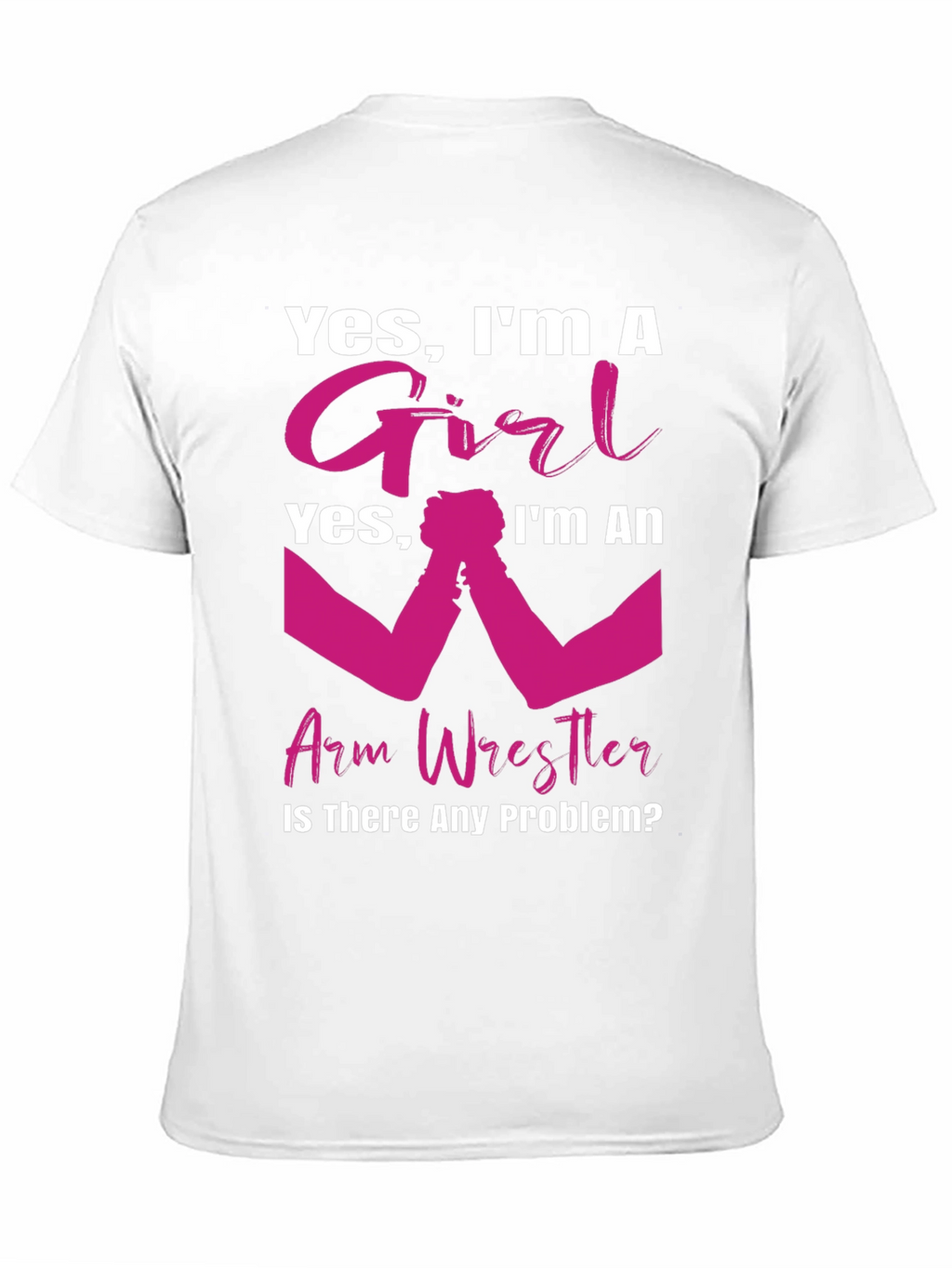 Girl Arm Wrestler T-Shirt - Powerful & Playful Design