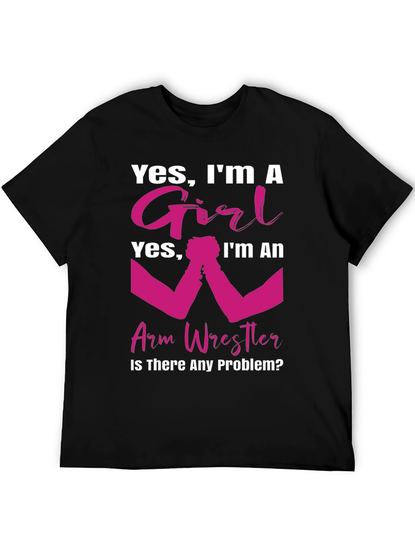 Girl Arm Wrestler T-Shirt - Powerful & Playful Design