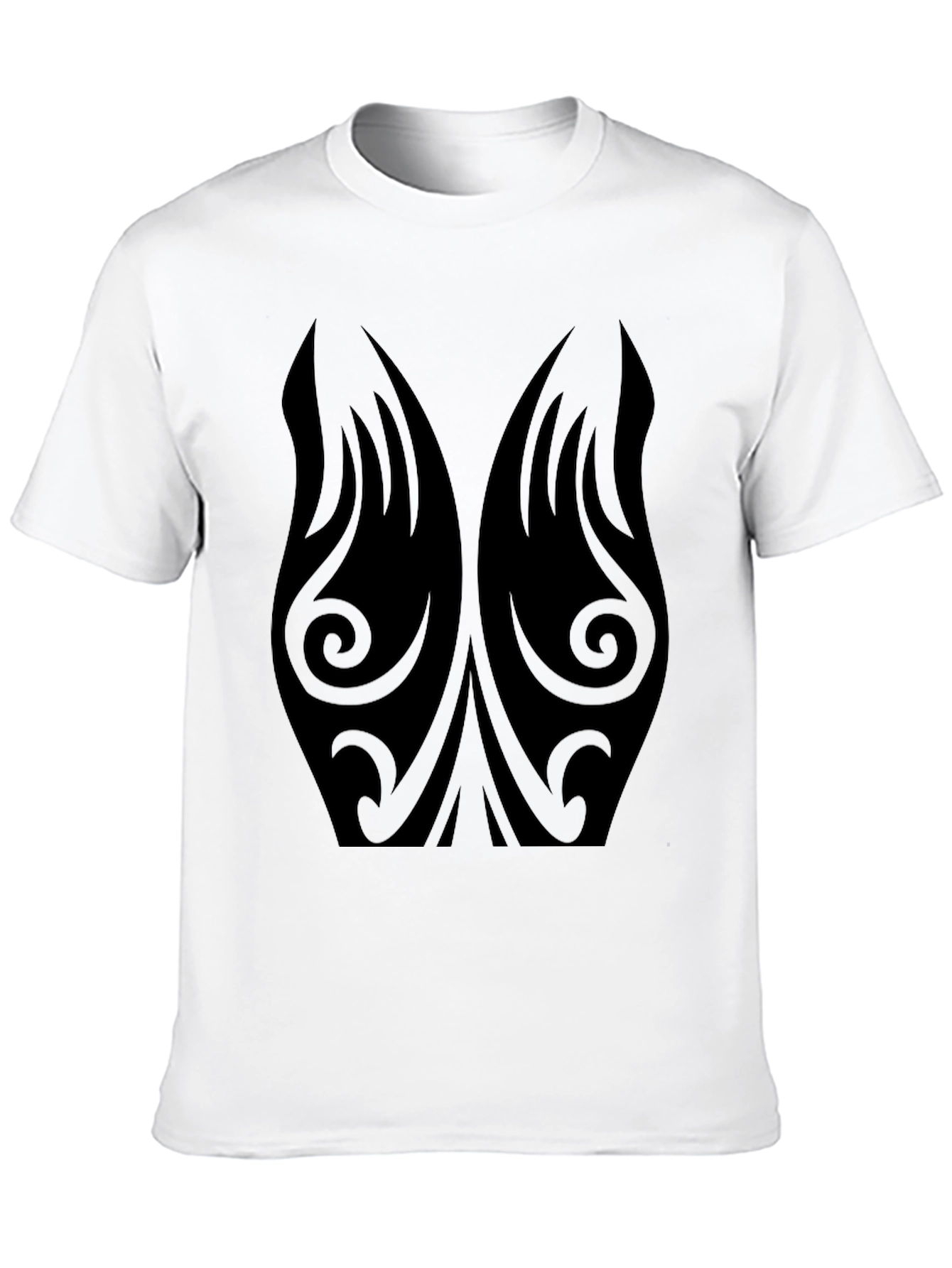 Tribal Tattoo Design Black T-Shirt