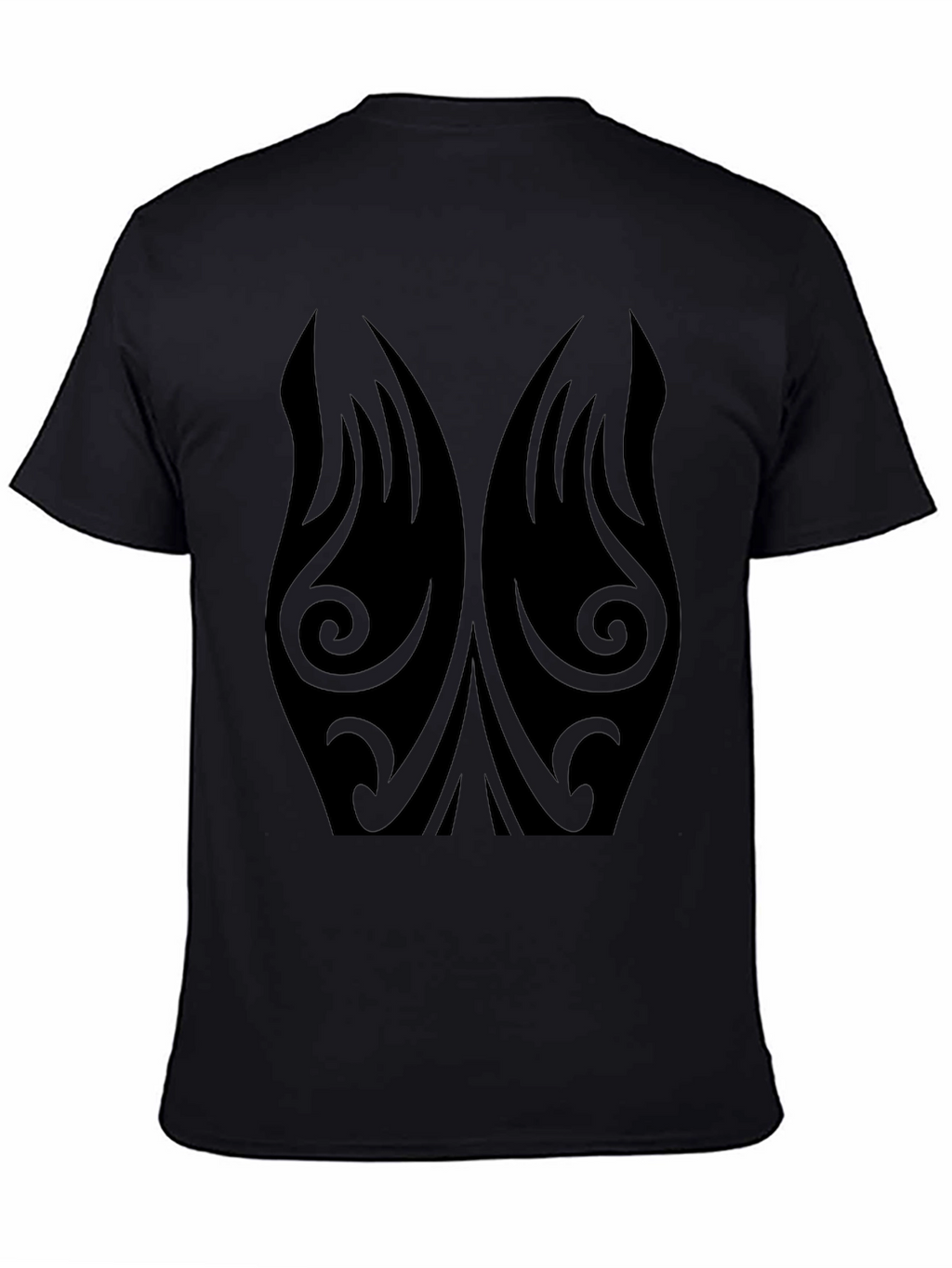 Tribal Tattoo Design Black T-Shirt