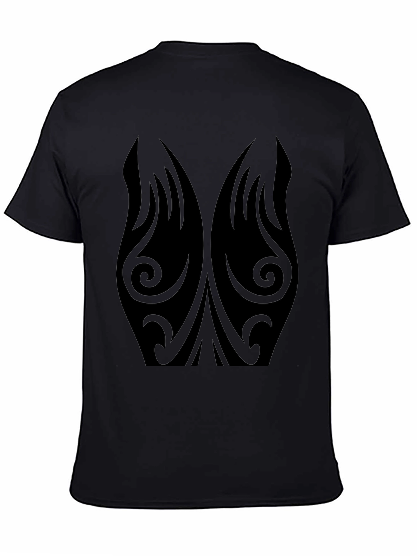 Tribal Tattoo Design Black T-Shirt