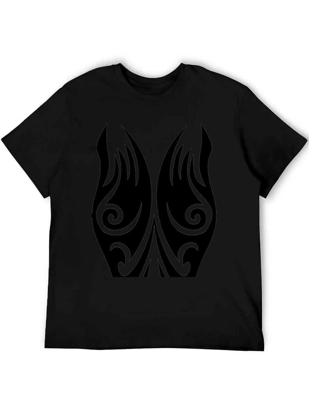 Tribal Tattoo Design Black T-Shirt