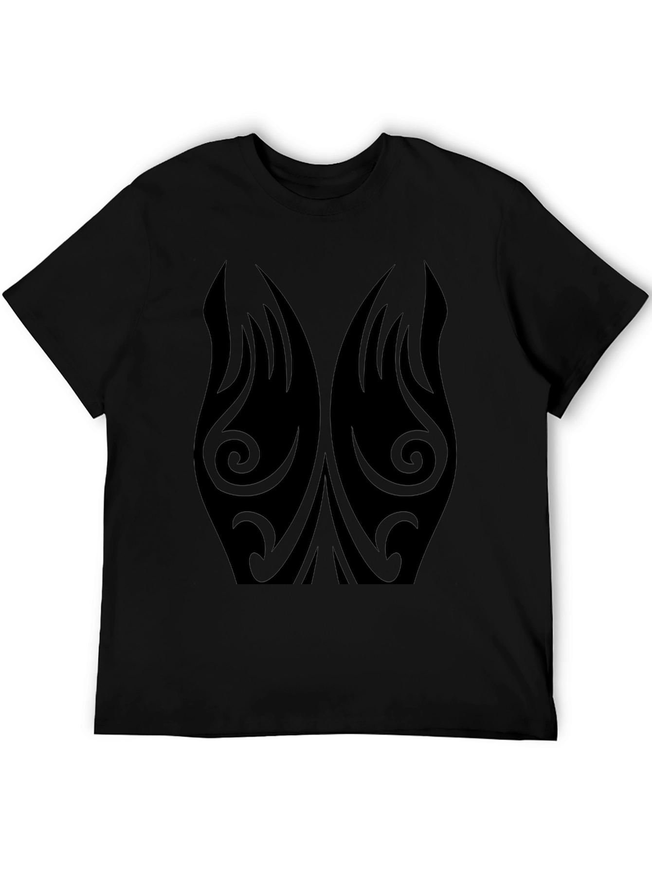 Tribal Tattoo Design Black T-Shirt