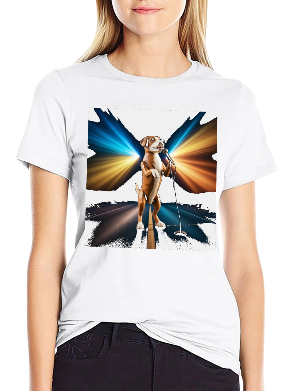 Dog Singer Graphic T-Shirt