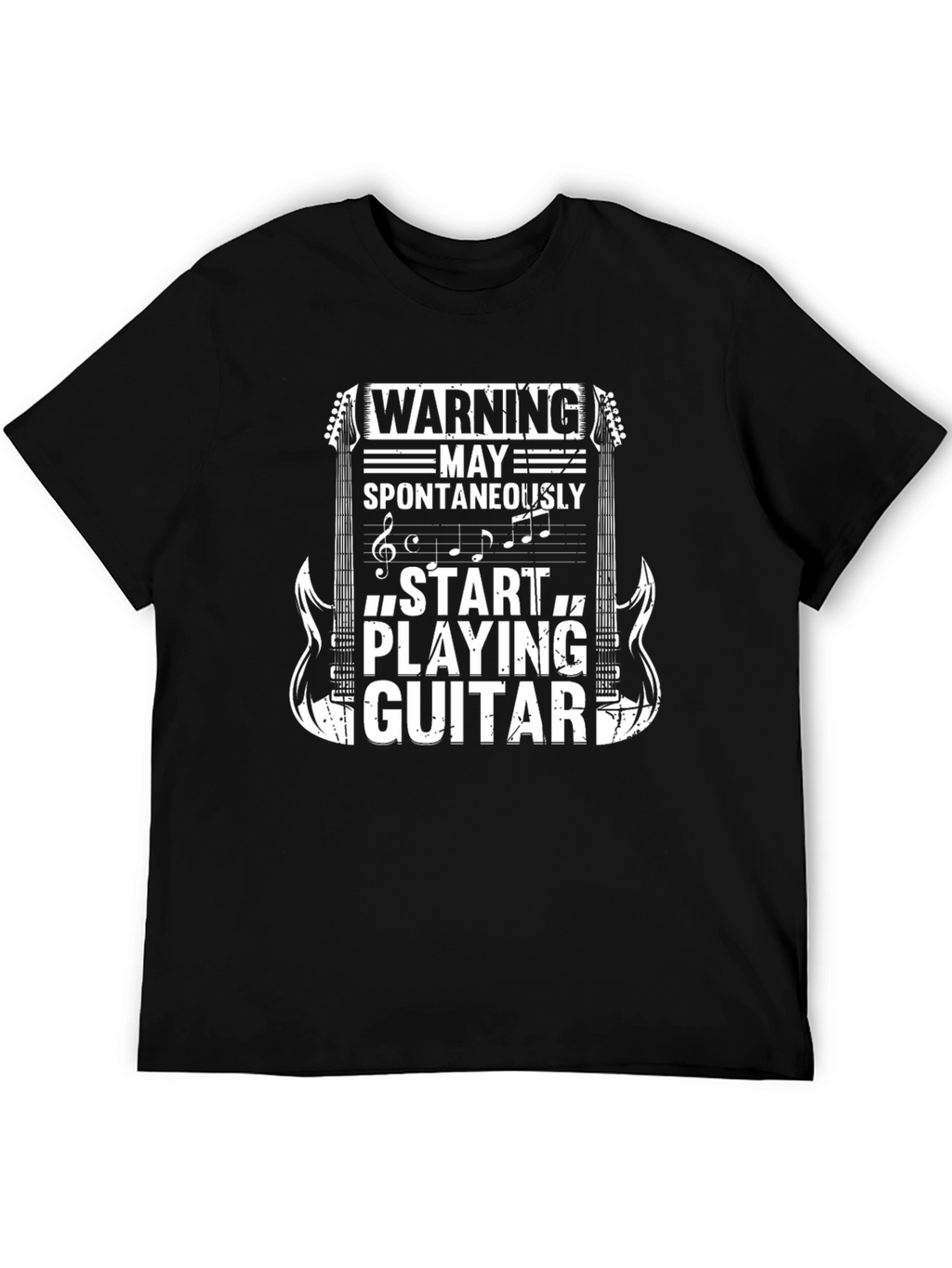 Warning May Spontaneously Play Guitar T-Shirt