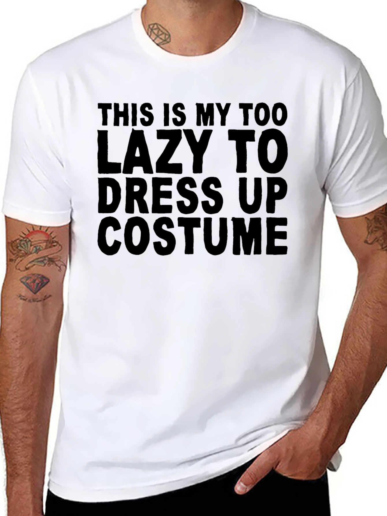 Lazy Costume T-Shirt - Funny Casual Tee
