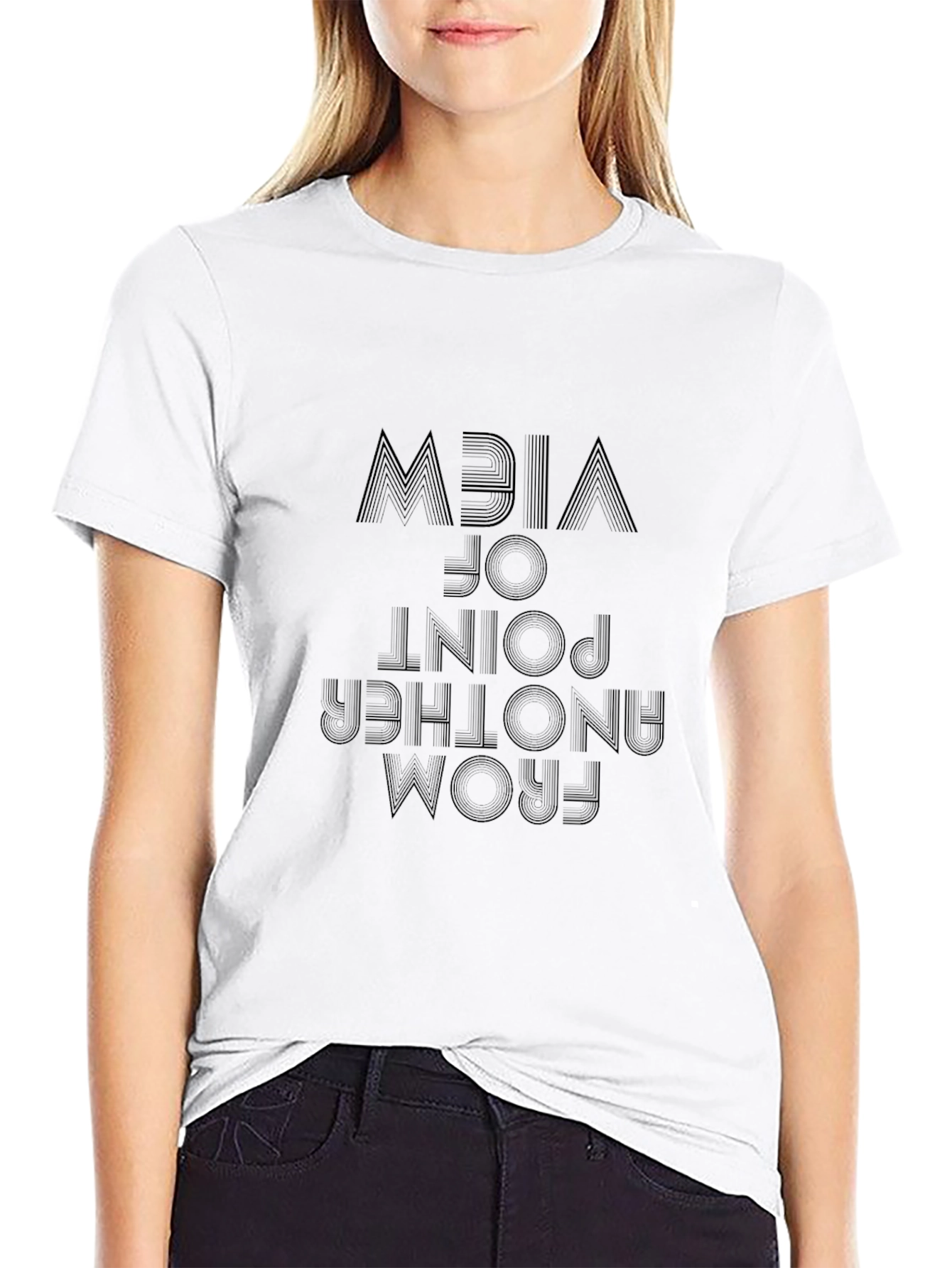 Another Point of View Graphic Tee - Black