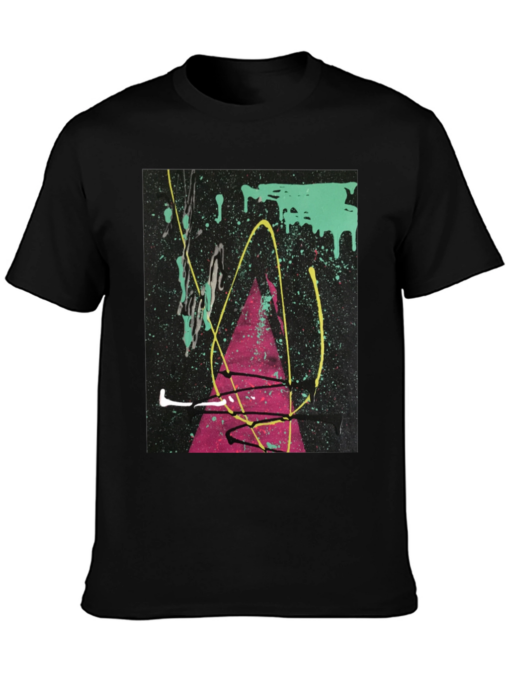 Abstract Art Splatter T-Shirt - Modern Graphic Tee