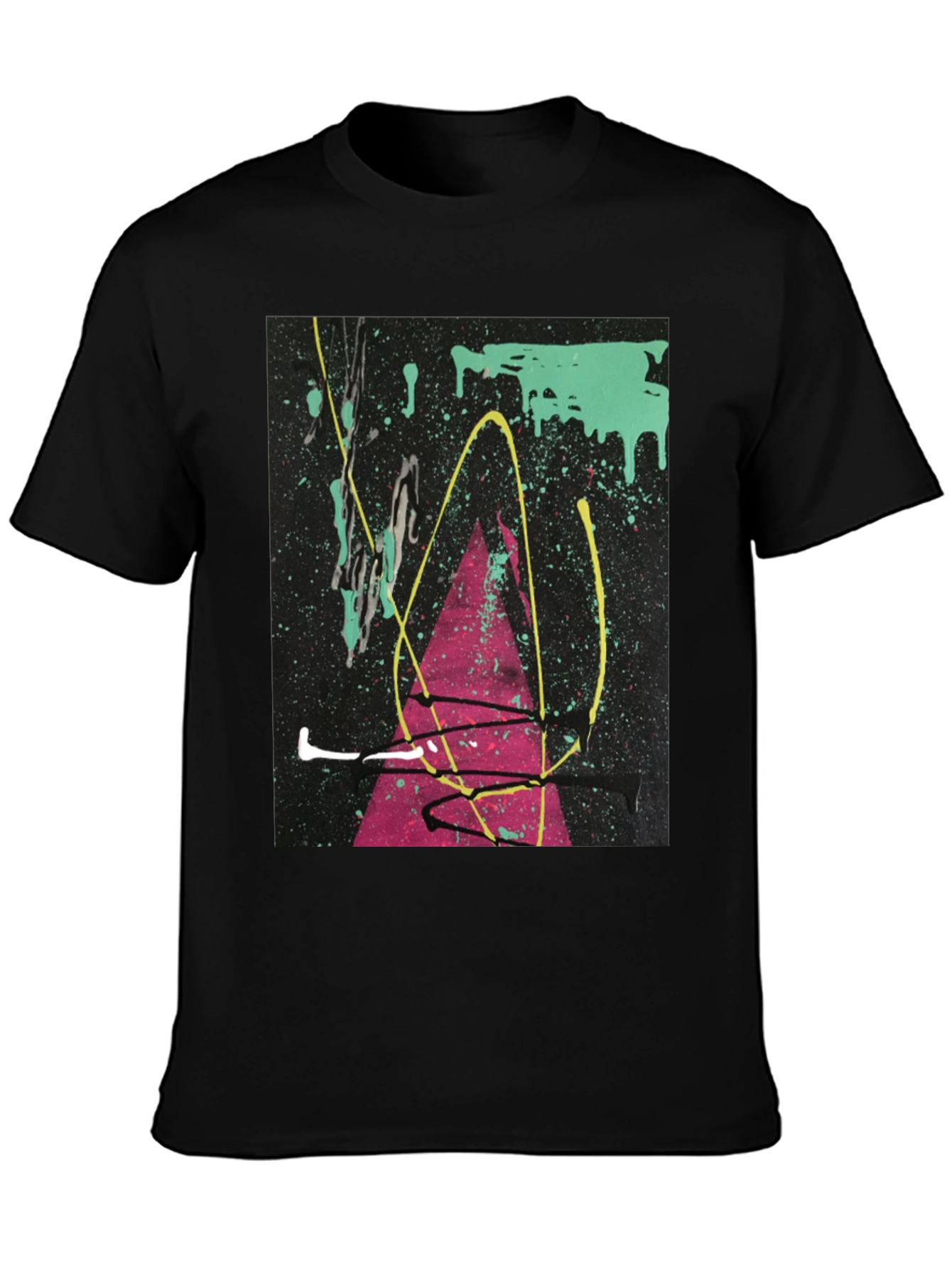 Abstract Art Splatter T-Shirt - Modern Graphic Tee