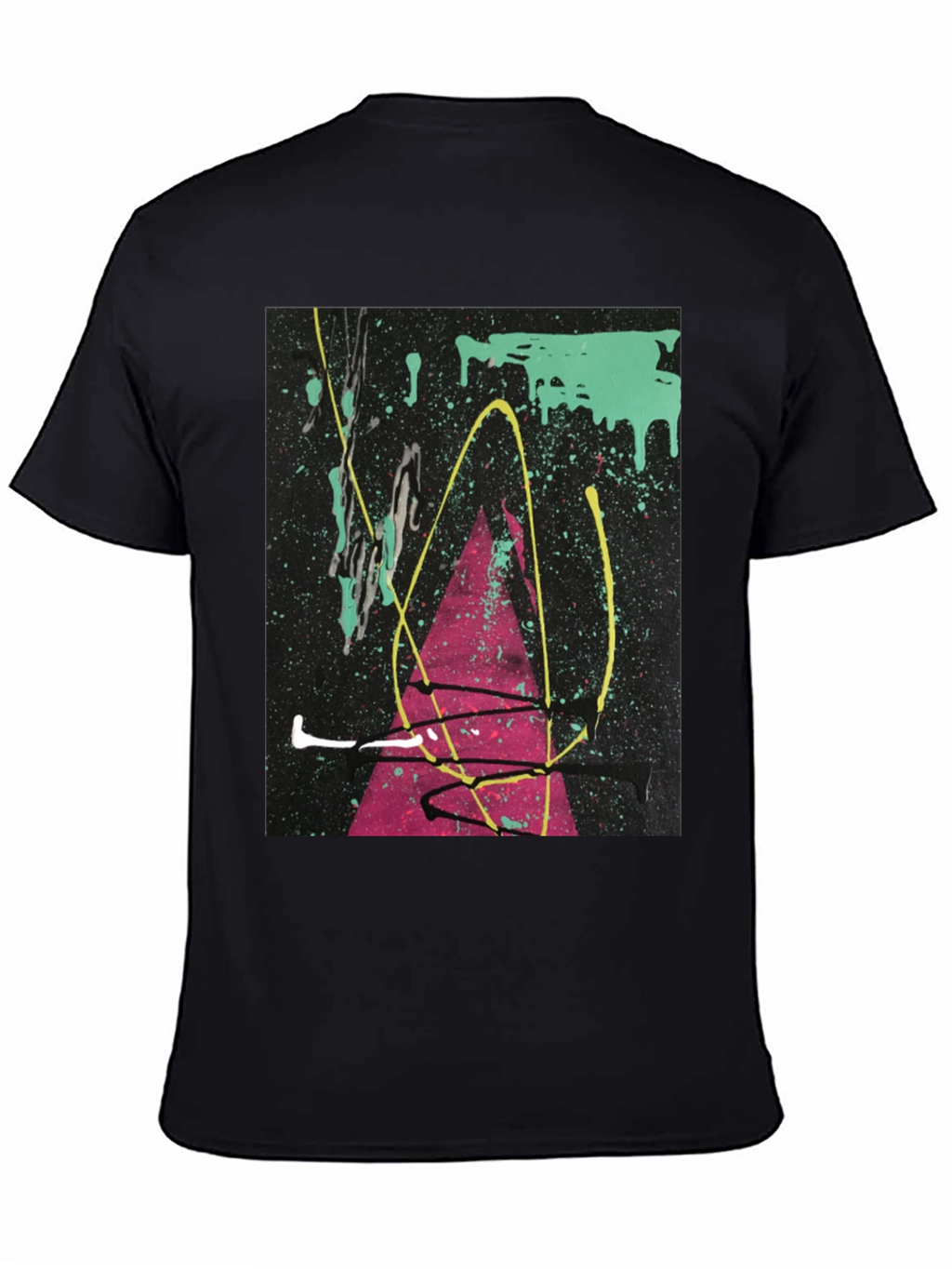 Abstract Art Splatter T-Shirt - Modern Graphic Tee