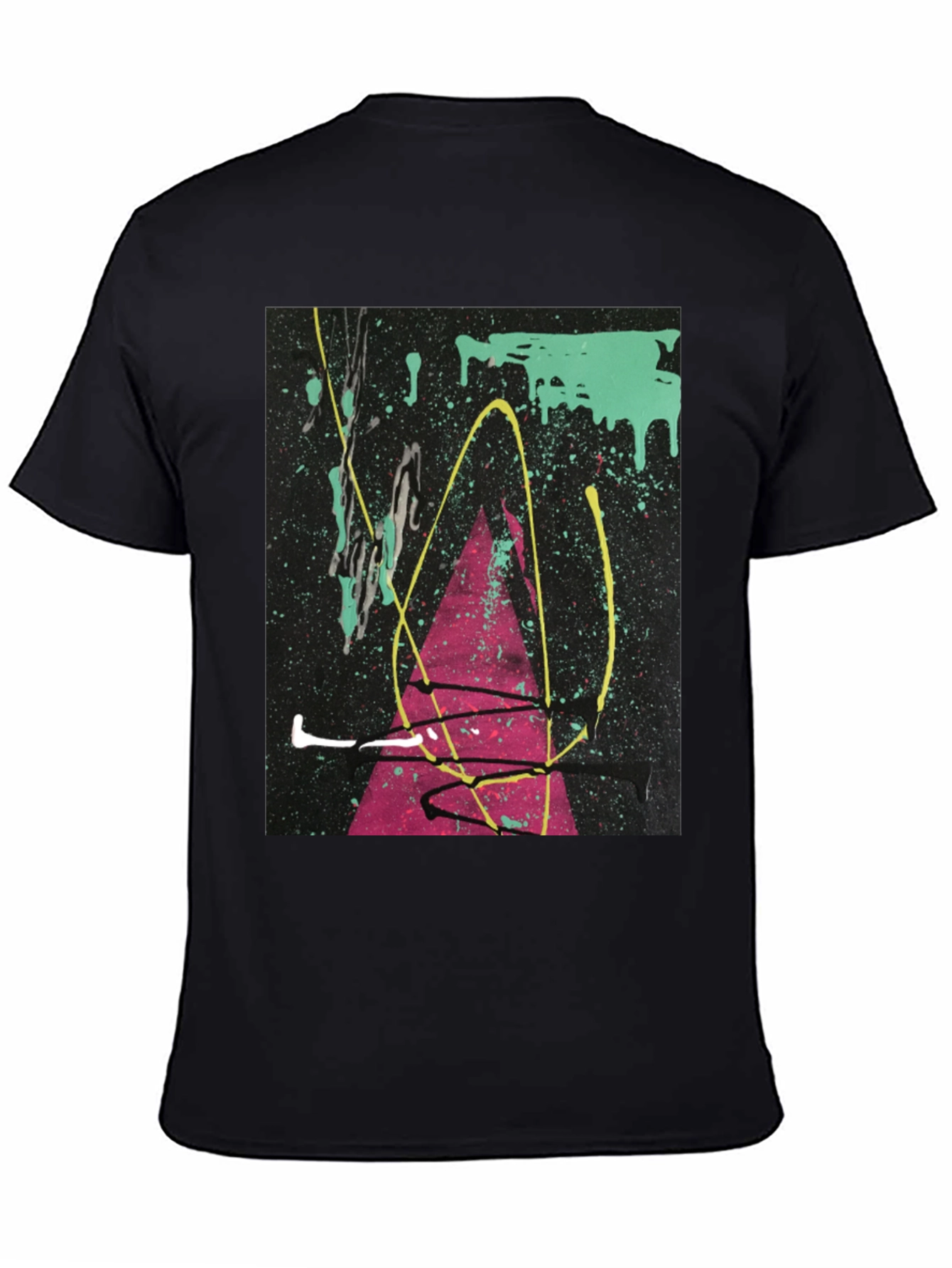 Abstract Art Splatter T-Shirt - Modern Graphic Tee