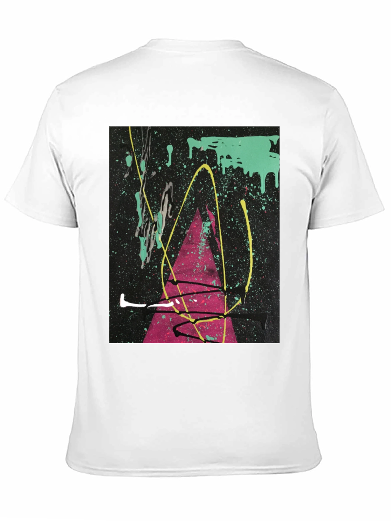 Abstract Art Splatter T-Shirt - Modern Graphic Tee