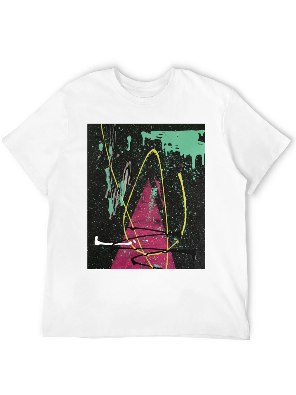 Abstract Art Splatter T-Shirt - Modern Graphic Tee