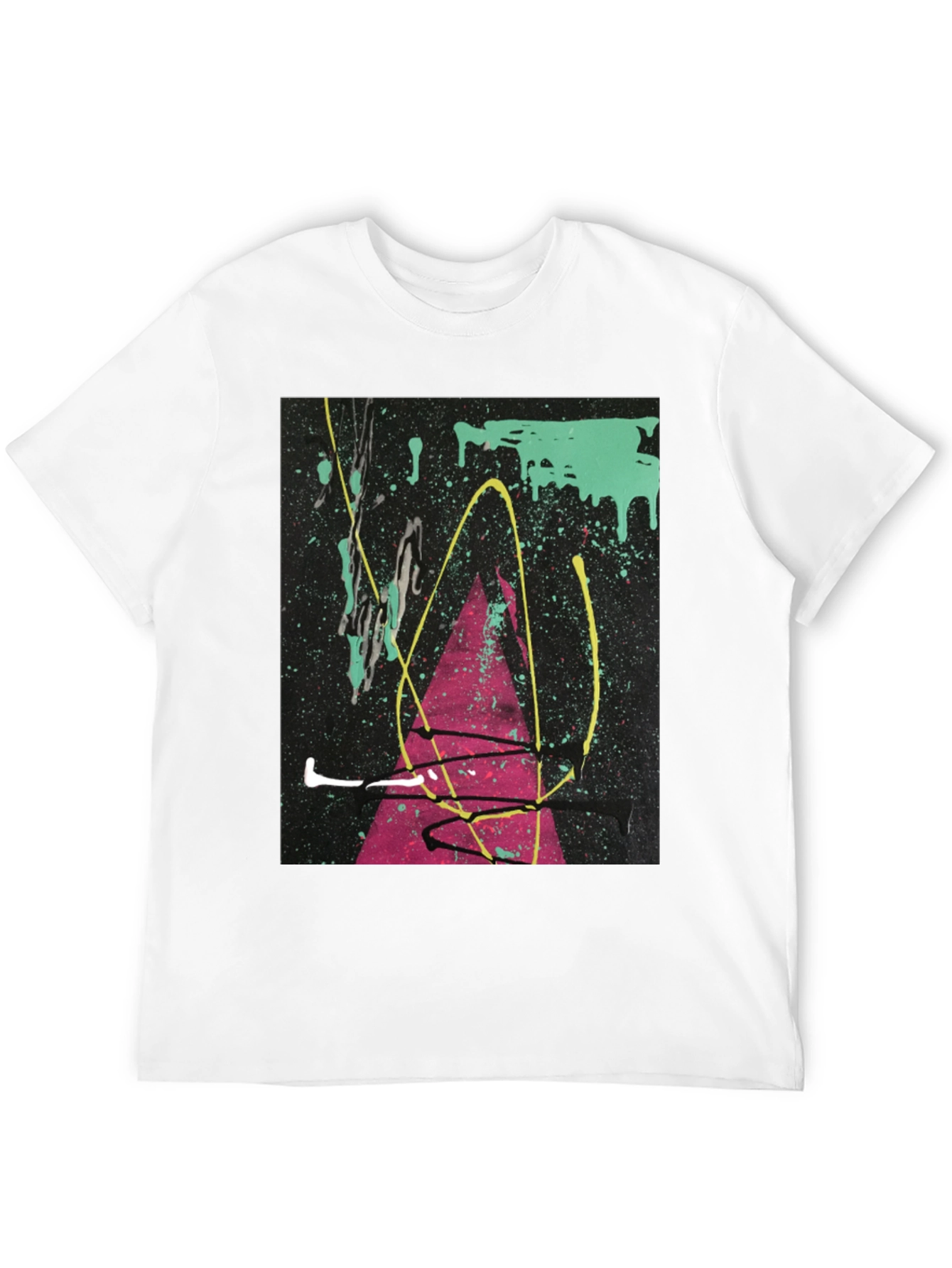 Abstract Art Splatter T-Shirt - Modern Graphic Tee