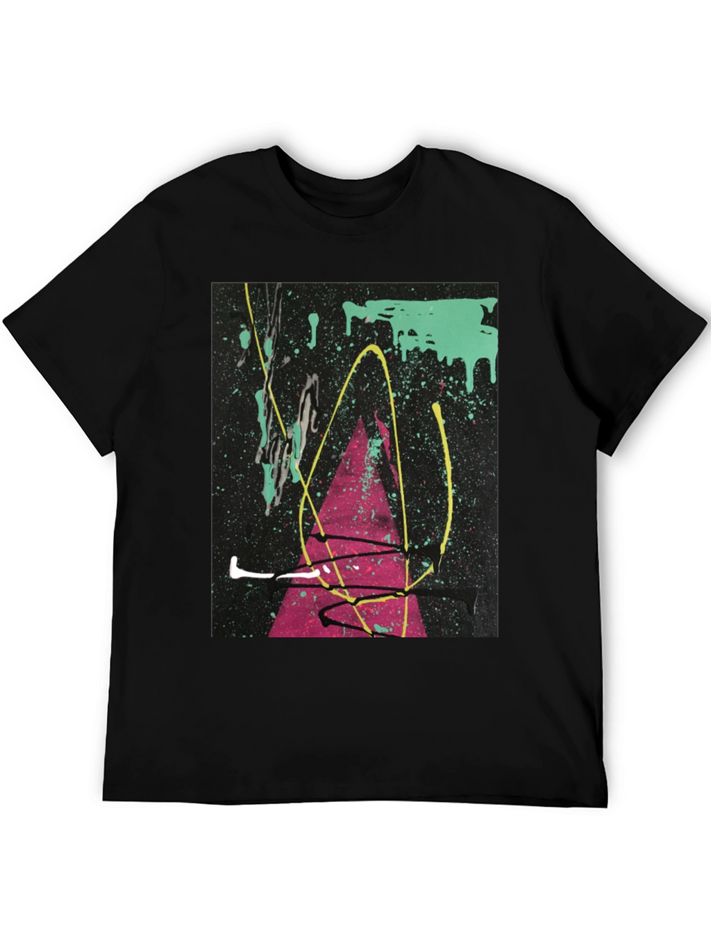 Abstract Art Splatter T-Shirt - Modern Graphic Tee