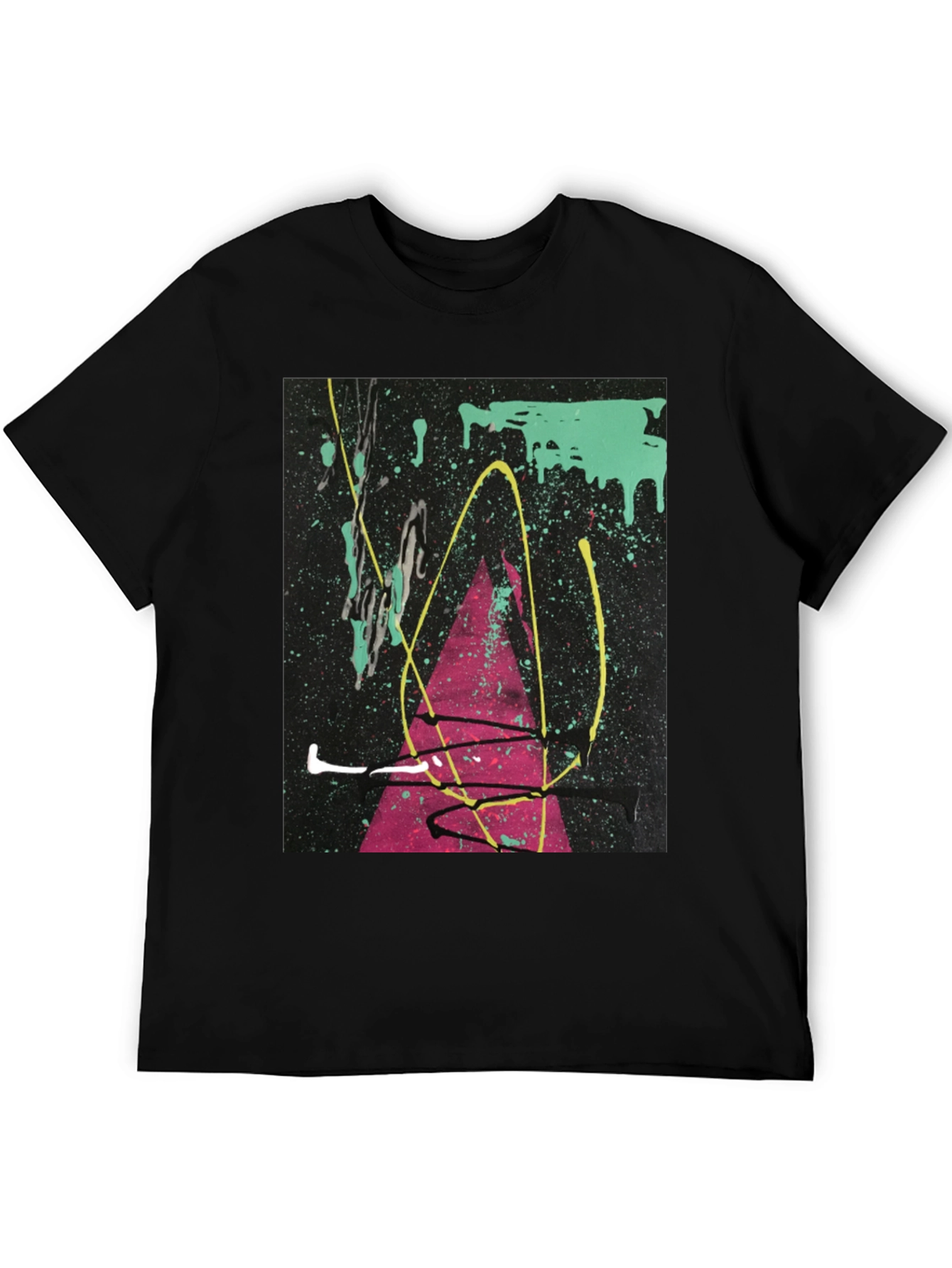 Abstract Art Splatter T-Shirt - Modern Graphic Tee