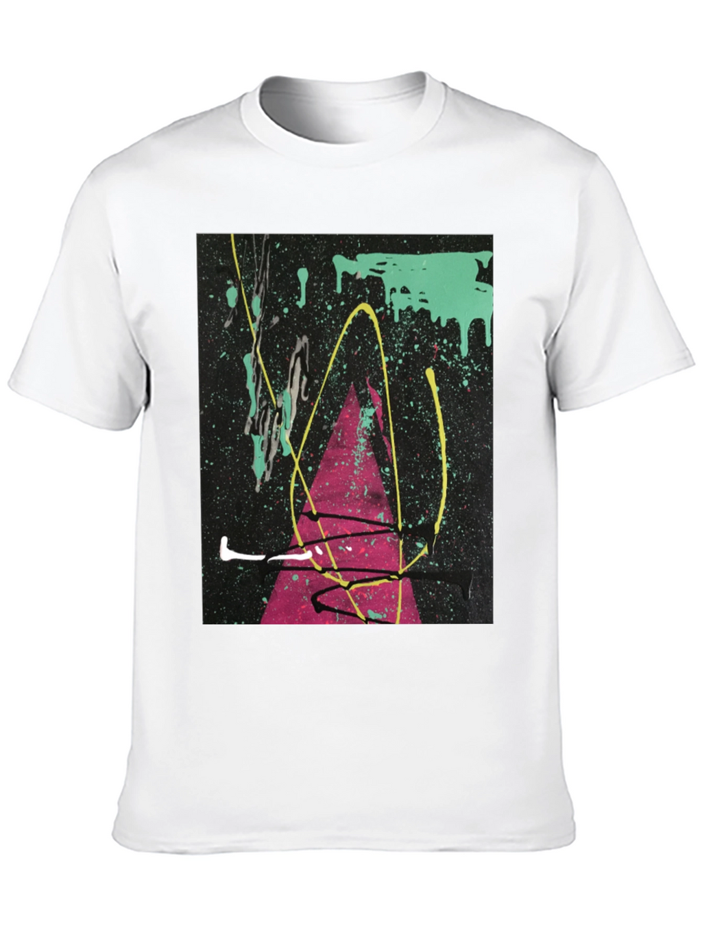 Abstract Art Splatter T-Shirt - Modern Graphic Tee