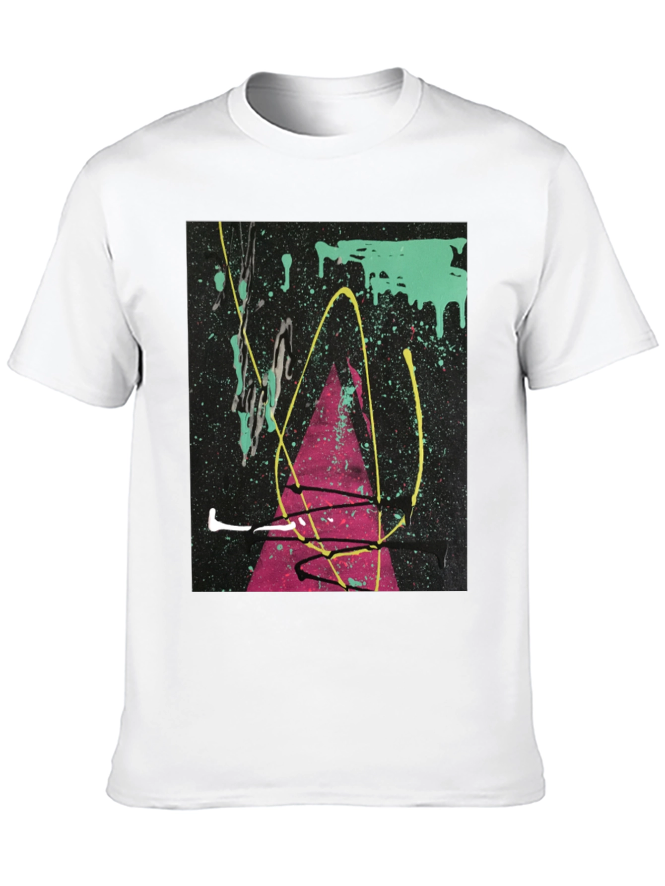 Abstract Art Splatter T-Shirt - Modern Graphic Tee